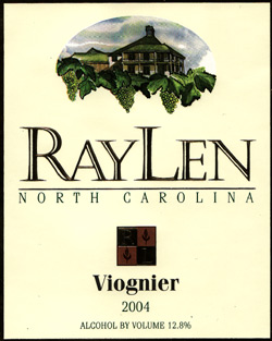 Wine:RayLen Vineyards 2004 Viognier  (North Carolina)